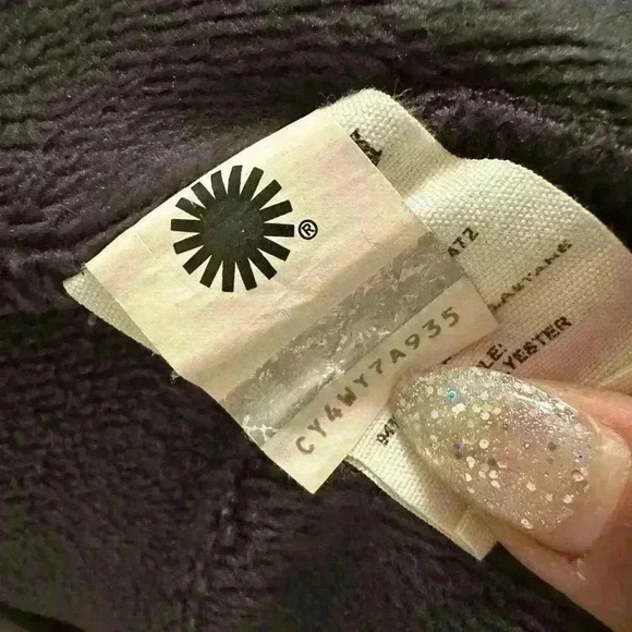 UGG Alven Men’s Robe in Black Sz. XL - Picture 8 of 8